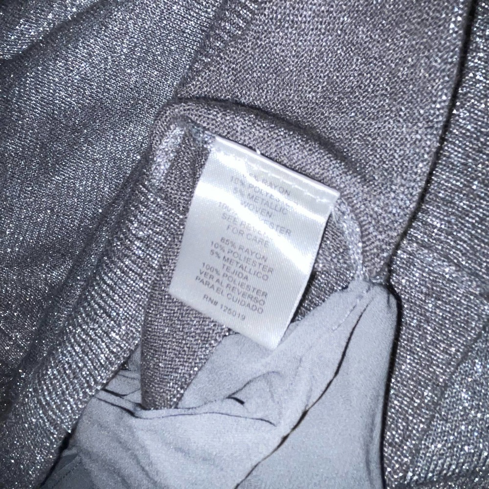 Joseph A. Silver Metallic Tunic Sweater - Picture 8 of 8